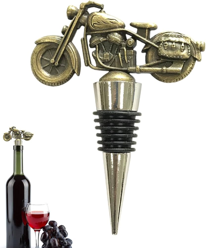 Amazon｜Kezvmhy ヴィンテージボトルストッパー、バイクワイン